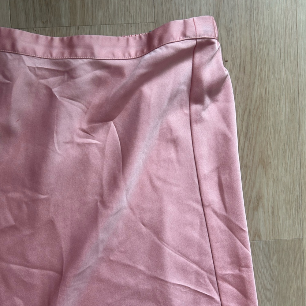 J. Crew Blush Satin Skirt
